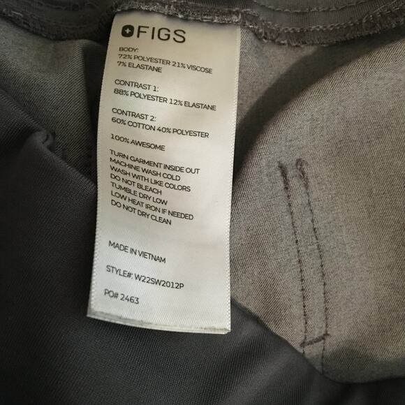 Figs High Waisted Zamora Joggers - Graphite Medium Petite - Picture 7 of 7